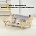 thumbnail image 3 of Elevated Cat Beds, Cat Couch Bed Curved Edge  for Indoor Cat Kitty, 3 of 7