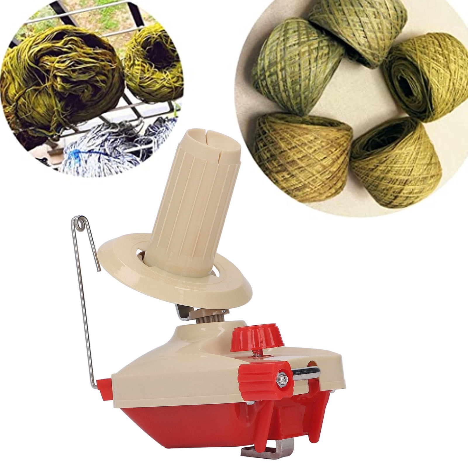 Enrouleur De Fil Manuel - Pour Faire Des Boules De Laine Facilement, Plastique Vert - Outil Tricot