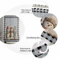thumbnail image 6 of Christmas Waterproof Fabric Shower Curtain, Blue Snowman Xmas Winter Snowflake Black Plaid Shower Curtain for Bathroom Curtains Bathtubs Hotel Washable Shower Curtains with 12 Hooks Stall 54x78in, 6 of 6