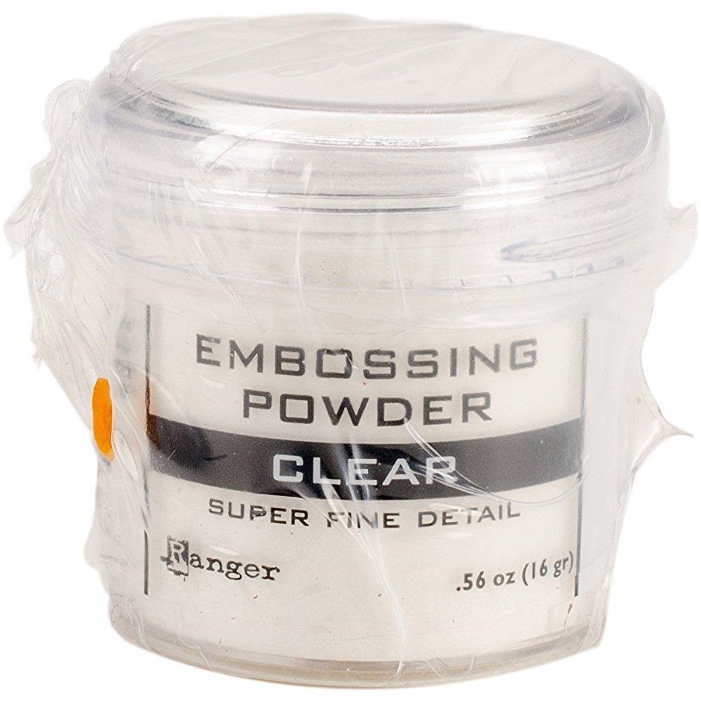 Ranger Embossing Powder, 0.56 Ounce Jar, Super Fine Clear