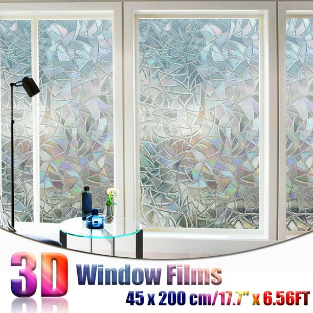 Multiple Style 3d Window Films Privacy Film Door Glass Decorative Film Peel Stick No Glue Self Adhesive Heat Control Anti Uv Sticker Walmart Com Walmart Com