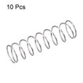 thumbnail image 2 of Unique Bargains 10mmx0,7mmx35mm 304 Ressort de Compression en Acier Inoxydable 11.8N Capacité de Charge 10 Pièces, 2 of 5