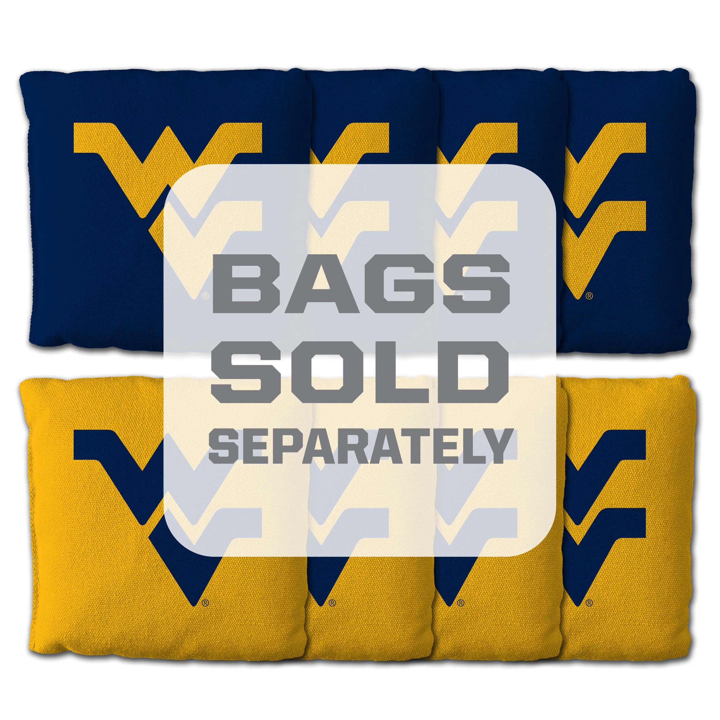 YouTheFan NCAA West Virginia Mountaineers 2' x 4' Cornhole Game No Bags