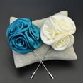thumbnail image 3 of SmartBy Brooch Rose Design Anti-deform Fabric Boutonniere Flower Stick for Men, 3 of 7
