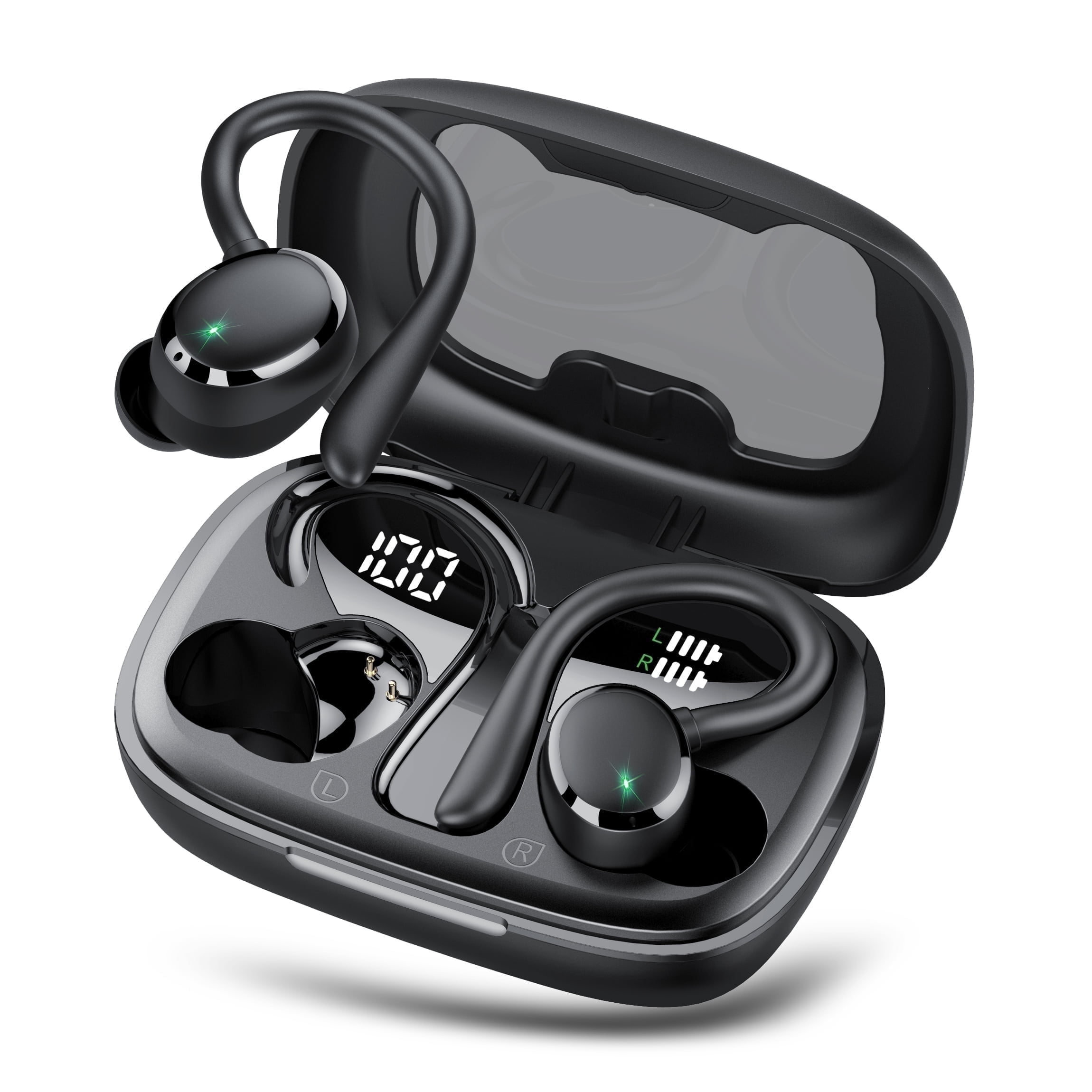 Casque De Traduction IA HY-X1 Pro - 169 Langues, écran Tactile Amovible, Autonomie 46h, Bluetooth V6.0, Couleur Noir