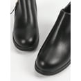 thumbnail image 5 of Women's Chunky Block Heels Pumps Comfortable Slip-On Heeled Loafers Dress Work Shoes For Office Business, 5 of 7