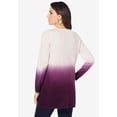 thumbnail image 2 of Roaman's Women's Plus Size Fine Gauge Ombre Sweater, 2 of 6