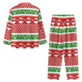thumbnail image 5 of SCRAWLGOD Christmas Pajamas for Women Long Sleeve Button Pjs Women Fall Trendy Clothes V-Neck Two Piece Loungewear Size 2XL Comfortable Women Jogger Pj, 5 of 7