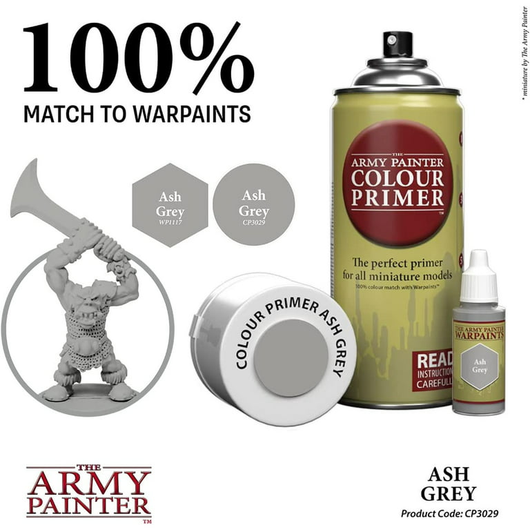 The Army Painter Color Primer Spray Paint, Crystal Blue, 400ml, 13.5oz -  Acrylic Spray Undercoat for Miniature Painting - Spray Primer for Plastic