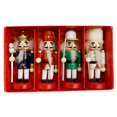 thumbnail image 4 of FVDPWYE Set of 4 Wooden Christmas Nutcracker Handcrafted Sturdy for Table Display Lightweight Xmas Gift Collection Desktop Decoration Multi Color 10cm, 4 of 9