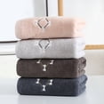 thumbnail image 5 of REGALWOVEN Hand Towels Embroidered Bow Pattern Decorative Towel Cotton Absorbent Soft Hand Towel Set for Bathroom Grey 2-Piece, 5 of 5
