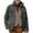 Dark Gray, variant on dGslk Mens Classic Wool Blend Shirt Jacket with Button Down Front and Chest Pockets for Outdoor and Casual Wear Army Green L