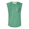 thumbnail image 2 of ADSSDQ Mens Cotton Sleeveless Tank Tops Cut Off Muscle Gym Workout T Shirts Running Beach Loose Fit Tees Summer Clothes Khaki M, 2 of 4