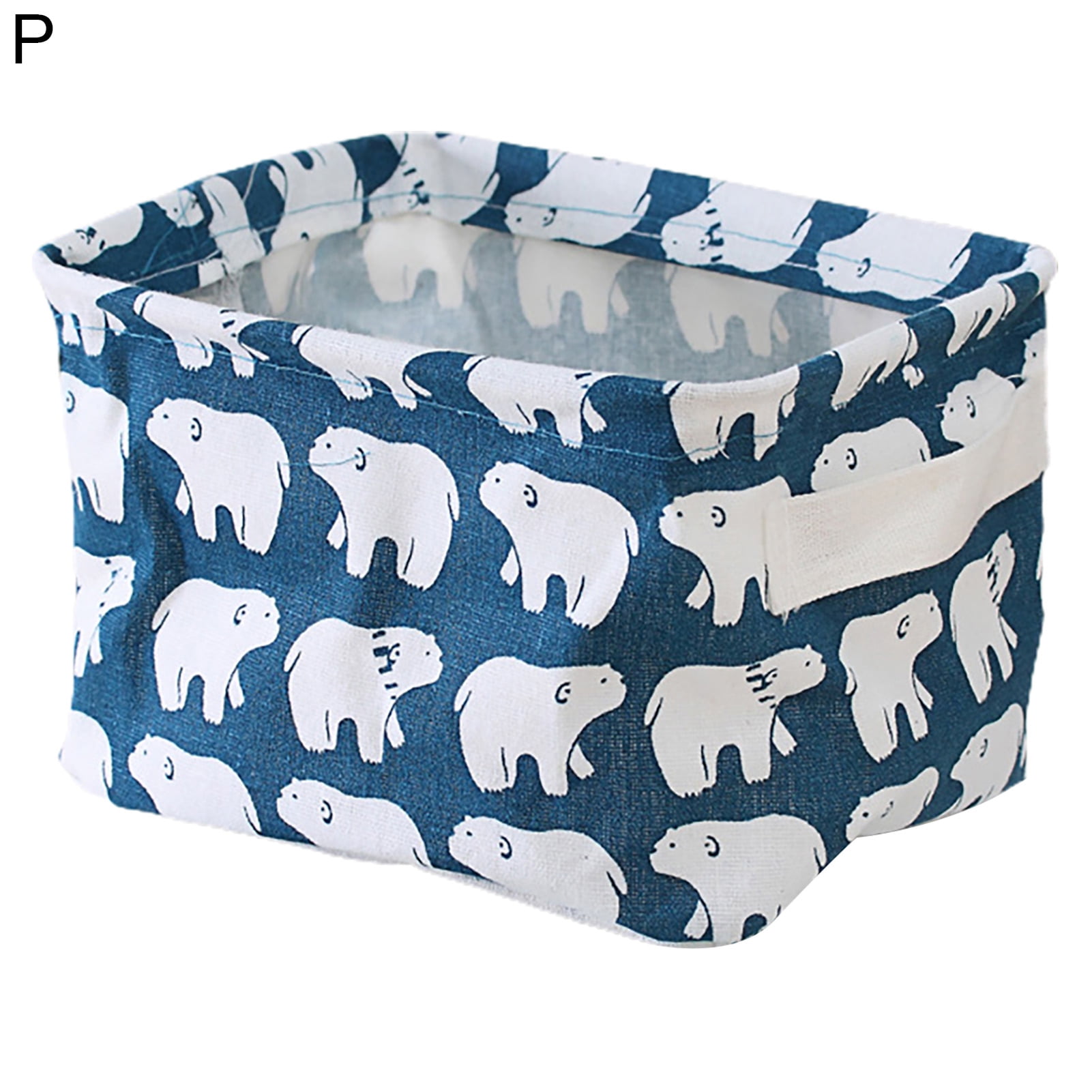 HEVIRGO Decorative Storage Bin with Handle Cotton Flax Widely Usage