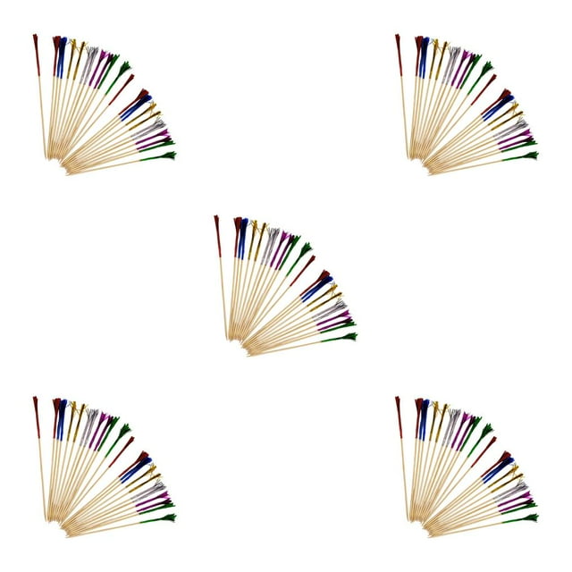 Speravity 100 piezas Letrero de fuegos artificiales Fuegos artificiales Cóctel Palillos Tropical Cupcake Toppers Bebida Aperitivo Palillos de Type2 NO2 Speravity CBP433106