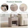 thumbnail image 5 of edx Nightstand, Modern Bedside Table with 1 Storage Drawer and Open Wood Shelf, for Living Room, Bedroom and Small Spaces, Accent Night Stand with Easy Assembly, 250 lbs Capacity, White Oak, 5 of 7