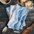 thumbnail image 6 of Blue Coastal Beach Kitchen Towels Set of 4, Water Absorbent Dish Towel, Modern Oil Painting Nautical Decorative Hand Towels - Quick Drying Cloth for Cooking Baking, 18x28 Inch, 6 of 8