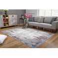 thumbnail image 1 of eRug Outlet Sardini Collection Tapis Moderne Abstrait pour Aire (4x6 Pieds) - 3 Pieds9 Pouces x 5 Pieds6 Pouces, Multicolore, 1 of 6