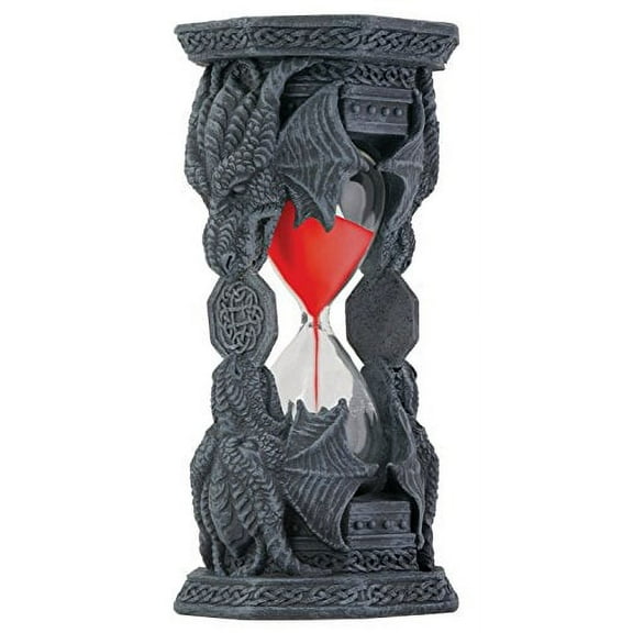 Celtic Knots Twinned Dragon Sand Timer Medieval Fantasy Decoration New