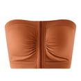 thumbnail image 6 of LINGLANG Plus Size Wireless Bra for Women Front Button Closure Bandeau Strapless Push Up Bralette Cleavage Control Anti-Sag Tube Top, 6 of 7