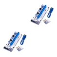 thumbnail image 4 of yingyy 6 -pin PCI -E Riser Board Interface 1x to 16x Adapter Graphic Card PCI -E Extender Board Blue white card blue line 2Set, 4 of 6