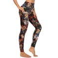 thumbnail image 3 of Color Baroque Floral Leggings Vintage Flower Romance Fitness Yoga Pants Women Push Up Retro Sports Tights Design Yoga Legging, 3 of 6
