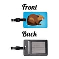 thumbnail image 4 of Beaver Cute Profile Faux Leather Travel Luggage Tag, 4 of 7