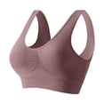 thumbnail image 2 of Women's Seamless Wireless Push Up Bra with Support,No Underwire T-Shirt Bralette for Sports and Daily Pink M, 2 of 5