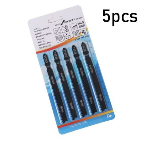 

5pcs T123X 4 Inch High Carbon Steel T-Shank Jigsaw Blades Set For Metal Cutting