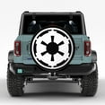 thumbnail image 3 of Galactic Empire Black And White Fabric Spare Tire Cover, S.W Tire Decor Weatherproof Dust-Proof Protectors For Suv Rv Camper Trailer Truck 14 15 16 17 18In, 3 of 5