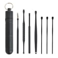 thumbnail image 2 of Ear Pick Set 7-Piece, Black, 1 Setinnovative Spring Ear Wax Cleaner Tool Set,Stainless Steel Ear Cleansing Tool,Ear Curette Earwax Removal Kit with Storage Box, Easter Mother'S Day Makeup Organizers, 2 of 7
