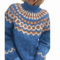 thumbnail image 1 of Pull tricoté à col roulé pour femme, haut en Crochet Y2k, manches longues, printemps automne hiver, Streetwear, Sueter Mujer, 1 of 3
