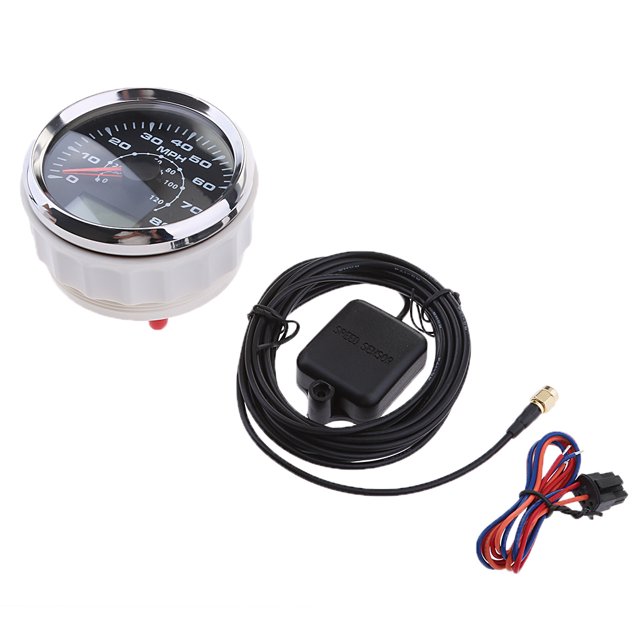 85mm GPS velocímetro digital a prueba de agua IP67 0-80MPH para indicador de embarcación Soledad Medidor de velocímetro GPS digital