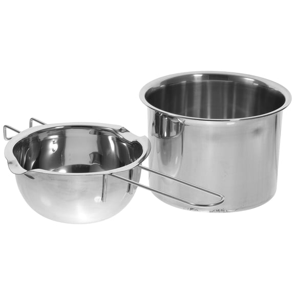 SEWCHICS Stainless Steel Melting Pot, Silver, Compact Design, Easy Clean 1Set