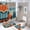 style-251, variant on Personalised Winter Fox 4 Piece Bathroom Rug Set with Shower Curtain Bathroom Sets with Shower Curtain And Rugs 4 Piece Custom Girl's Name Waterproof Personality Pattern Bath Curtain