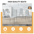 thumbnail image 2 of SESSLIFE Dining Chairs Set of 4, Gray Dining Room Linen Chairs, Dining Side Chairs for Home Kitchen Living Room, 2 of 7