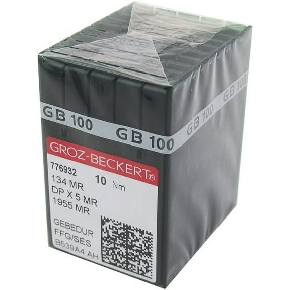 Teamwork GROZ-BECKERT Needle -100 GROZ-BECKERT GEBEDUR 134 MR / 135X5 MR Titanium Quilting Machine Needles (100PCS Groz-Beckert-134MR 23/160)