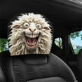 thumbnail image 2 of Chanana 1 PCS Car Headrest Covers Soft Breathable Head Rest Cover Protector Goat Headrest Covers for Cars Seat Headrest Cover for Trucks SUV Universal Interior Car Accessories, 2 of 6