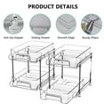 thumbnail image 6 of PHANCIR 2-Pack Under Sink Organizer Storage, 2-Tier 11.4" Tall Under Sink Storage Organizer, Clear, 6 of 9