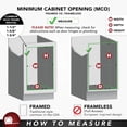 thumbnail image 6 of 21" 3-Tier Pull Out Shelf Organizer for Kitchen Cabinets, Pantry Storage Spice Seasoning Rack, Door/Wall Mounted, Maple Wood, 6 of 8