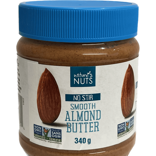 NATURE'S NUT NO STIR SMOOTH ALMOND BUTTER, 340g Walmart.ca