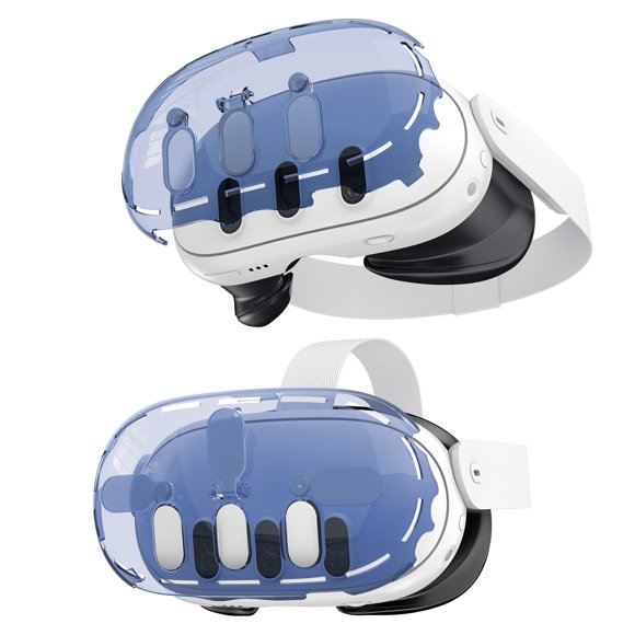 Funda protectora de cristal para Meta Quest 3, gafas de realidad virtual, máscara protectora transparente
