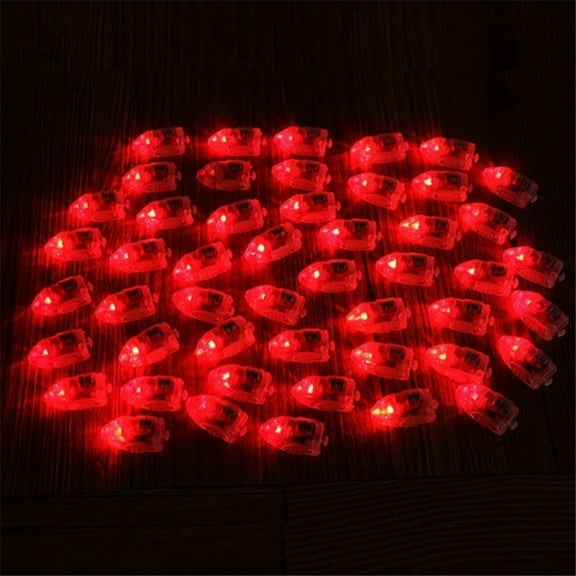 EDHITNR LED Balloon Lights, 10Pcs Colorful White LED Balloons for Christmas Party Home Decoration Lighting, Multicolor Light Up Balloons with Battery, Birthday Wedding Holiday Celebration Decor, Red