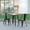 Brown Top/Black Frame, variant on Emma + Oliver Indoor/Outdoor Dining Table, 23.75" Round All Weather Black Poly Resin Top with Black Steel Base