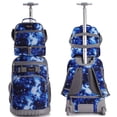 thumbnail image 2 of Mochila con ruedas Tilami Galaxy Blue de 19 pulgadas con bolsa de almuerzo, 2 of 9