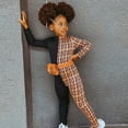 thumbnail image 3 of WOLLED 1-7T Kids Toddler Girls Color Block Jumpsuit Spring Fall Long Sleeve Romper Jumpsuits, 3 of 9