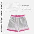 thumbnail image 5 of Kids' Beach Pants Comfortable Swim Trunks Rose Red Flashing Pattern Shorts for Pool Vacation and Lounge Wear 5T, 5 of 8