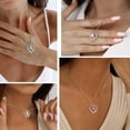 thumbnail image 3 of Juwaliy Collar de Corazón de Amor Rojo Mariposa Collar de Piedra de Nacimiento de Julio Rubí Dije de Plata Esterlina 925 Joyería Mujer Madre Regalo de Cumpleaños Día de San Valentín para Ella, 3 of 10