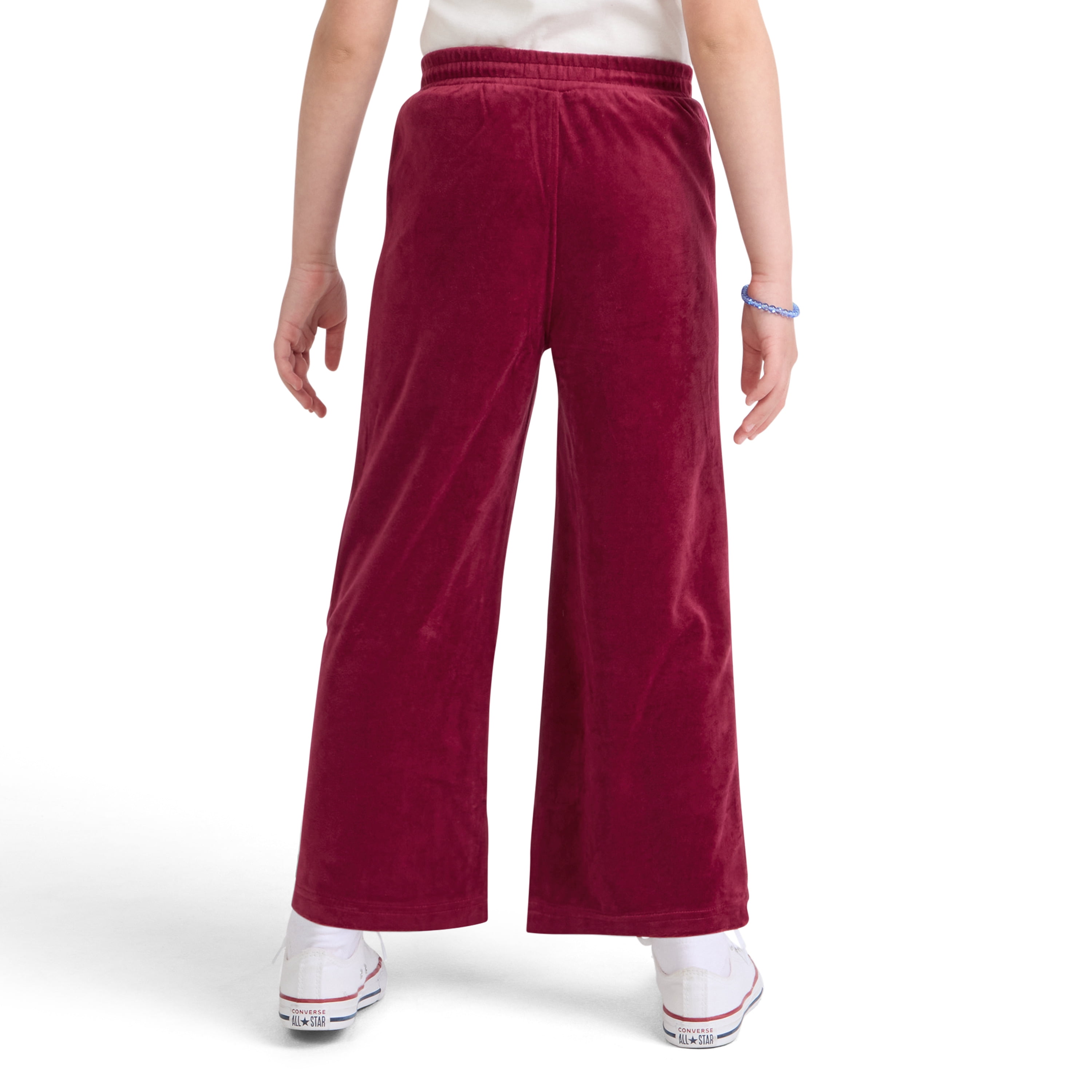 Levi Girls Wide Leg Velour Pant, Size 4-6X