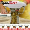 thumbnail image 3 of Robo Twist Electric Automatic Jar Opener for Seniors Arthritis One Touch for Jars of all Sizes As Seen on TV White, 2 Pack, 3 of 6